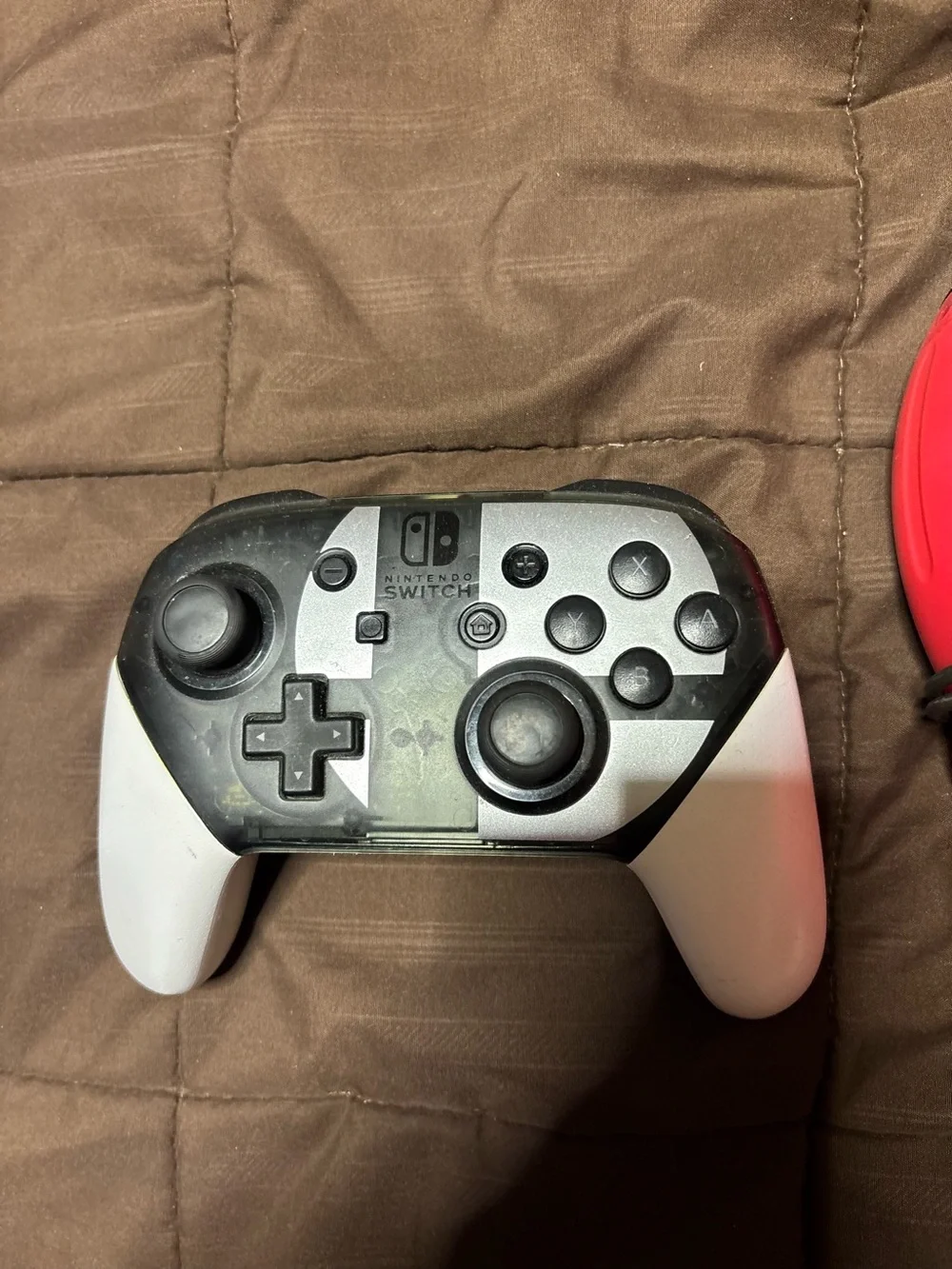 Nintendo Switch wireless Controller - Black & White with Red/Blue Gaming Headset